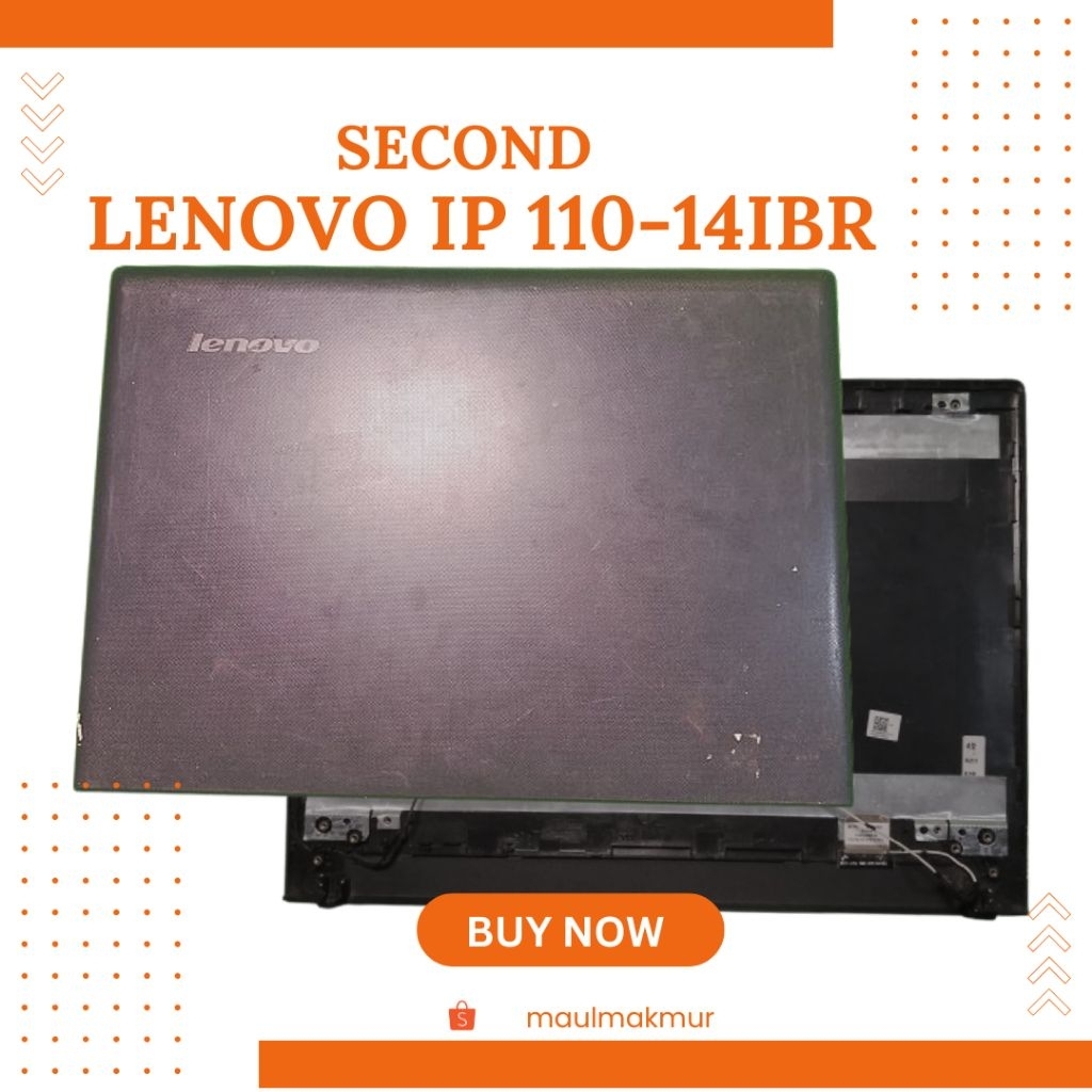 SECOND Casing Laptop Hardcase Lenovo Ideapad 110-14IBR | Case A Bagian Belakang Layar LCD LED Laptop