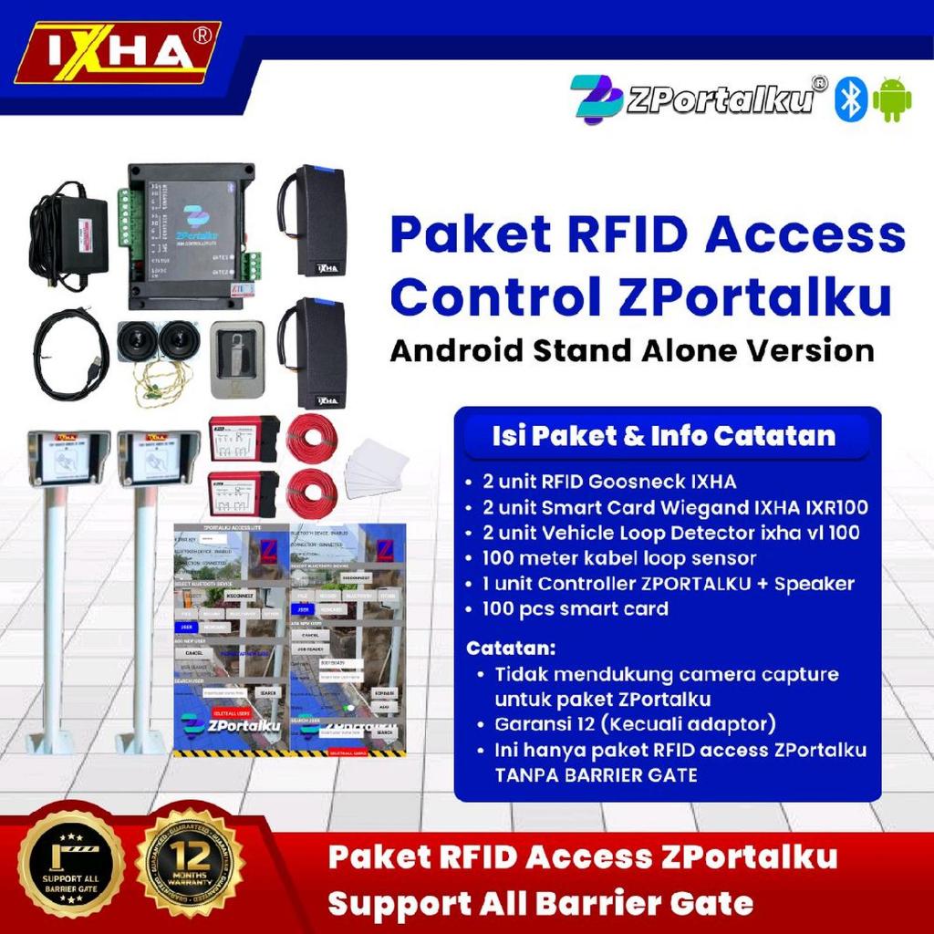 Paket RFID Access Control perumahan zportalku Stand Alone Android Version ( tanpa portal gate )
