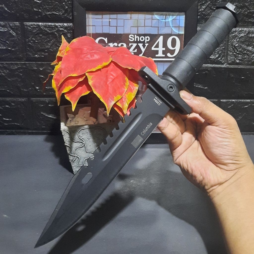 Pisau Survival Outdoor Rambo 2358A Include Sarung / Pisau Tactical / Survival Kit