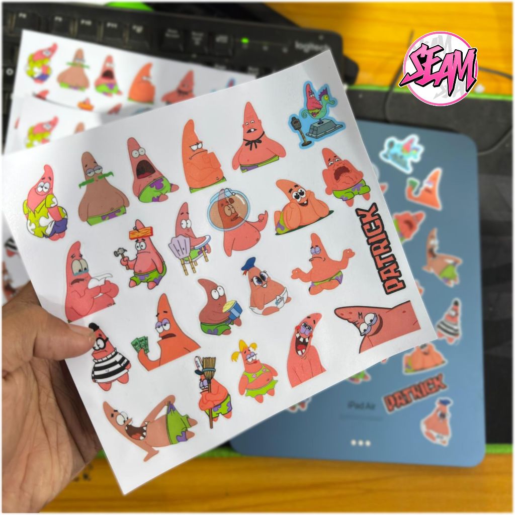 STIKER PACK PATRICK ISI 22PCS STIKER PACK MEME PATRICK LUCU