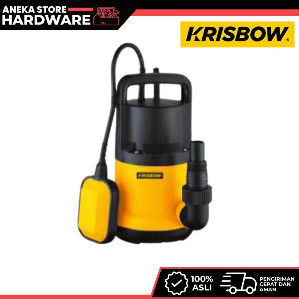 Krisbow Pompa Submersible 200w (Saklar Otomatis)