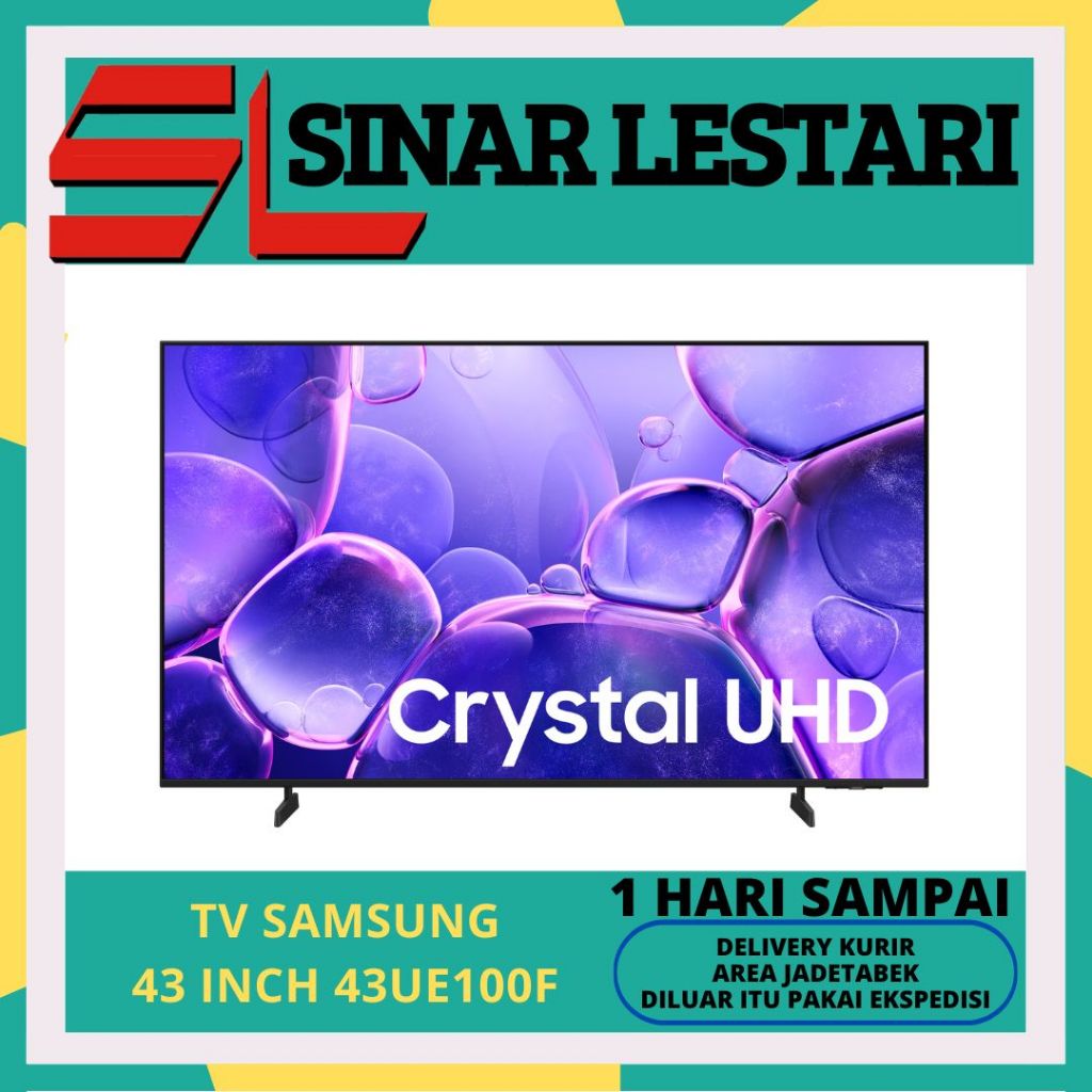 TV SAMSUNG 43UE100F 43 INCH CRYSTAL UHD 4K SMART TV UA43UE100FKXXD
