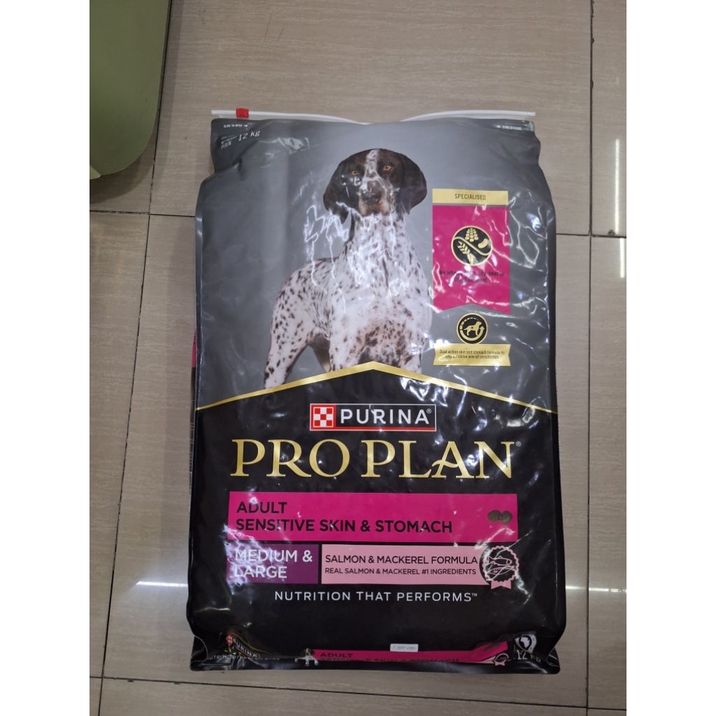 Purina Proplan Adult Sensitive Skin & Stomach Medium & Large  12kg