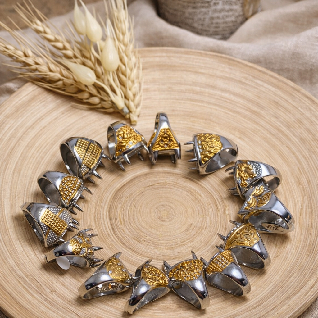 CINCIN TITANIUM RING UNTUK BATU AKI/EMBAN RING/CANGKANG CINCIN TITANIUM