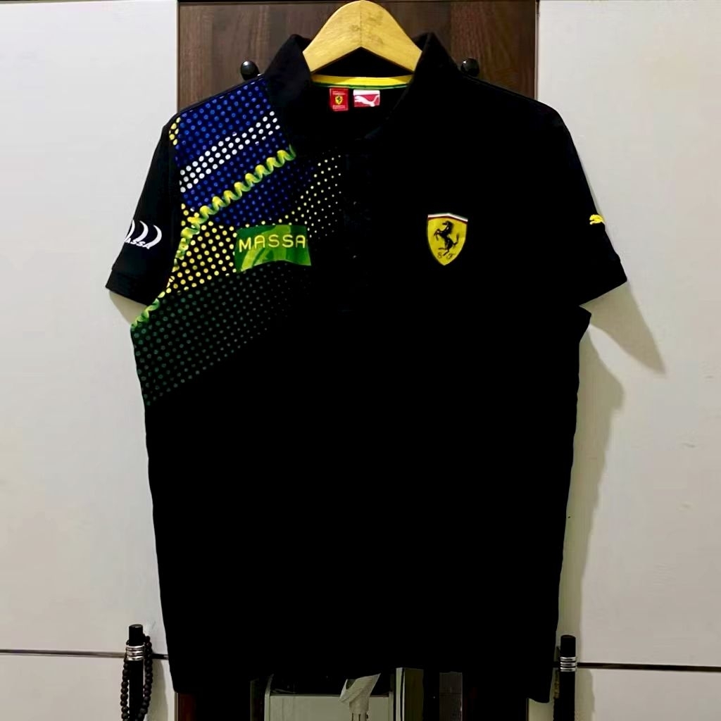 Polo Ferrari X Puma Felipe Massa Vintage Original Official Merchandise Scuderia Ferrari F1 Driver T-