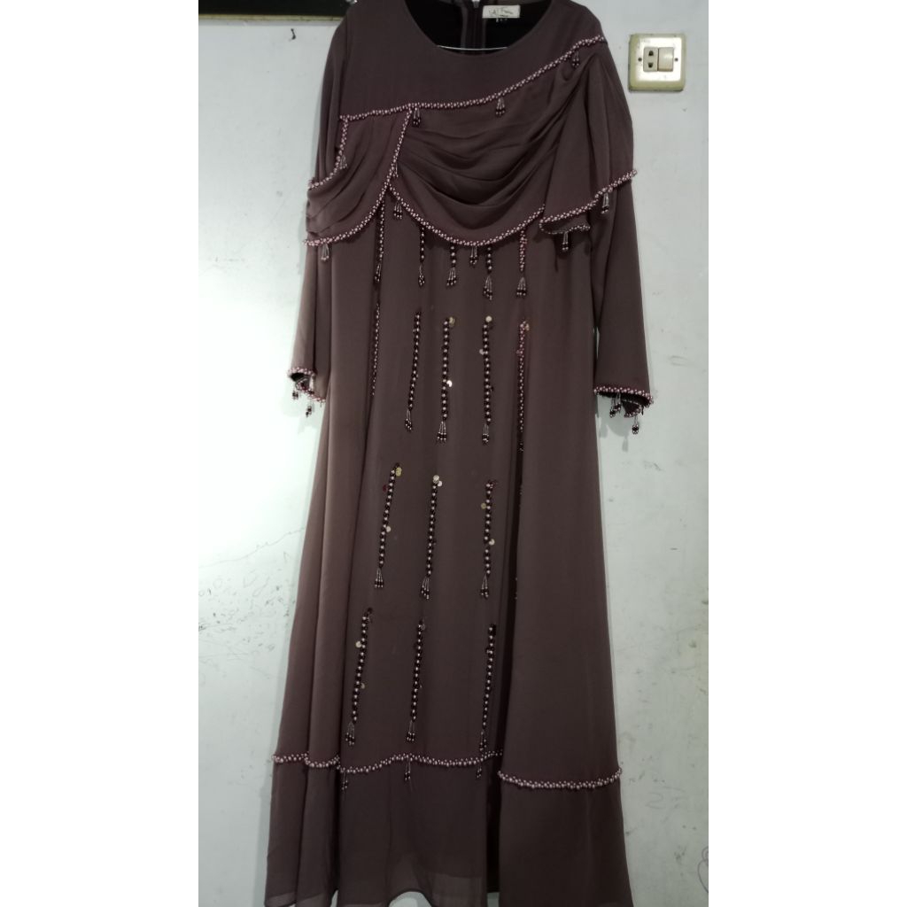 Preloved Baheera Dress warna grape By lnwFashion