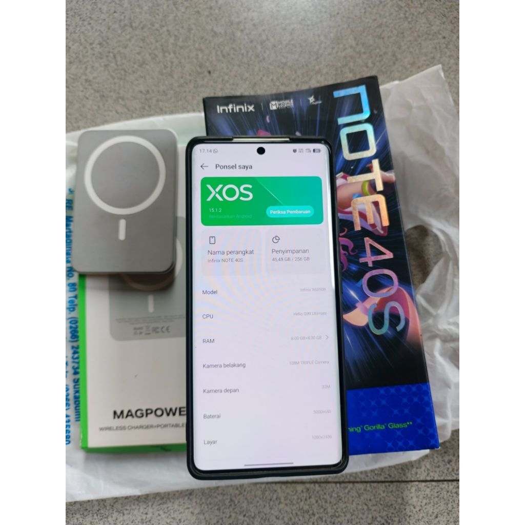 Infinix Note 40s fullset Mulus No minus 100% Ori