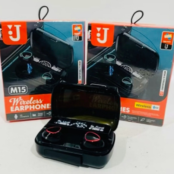 TWS Bluetooth J M15 , Suara Jernih + Bass Extraa