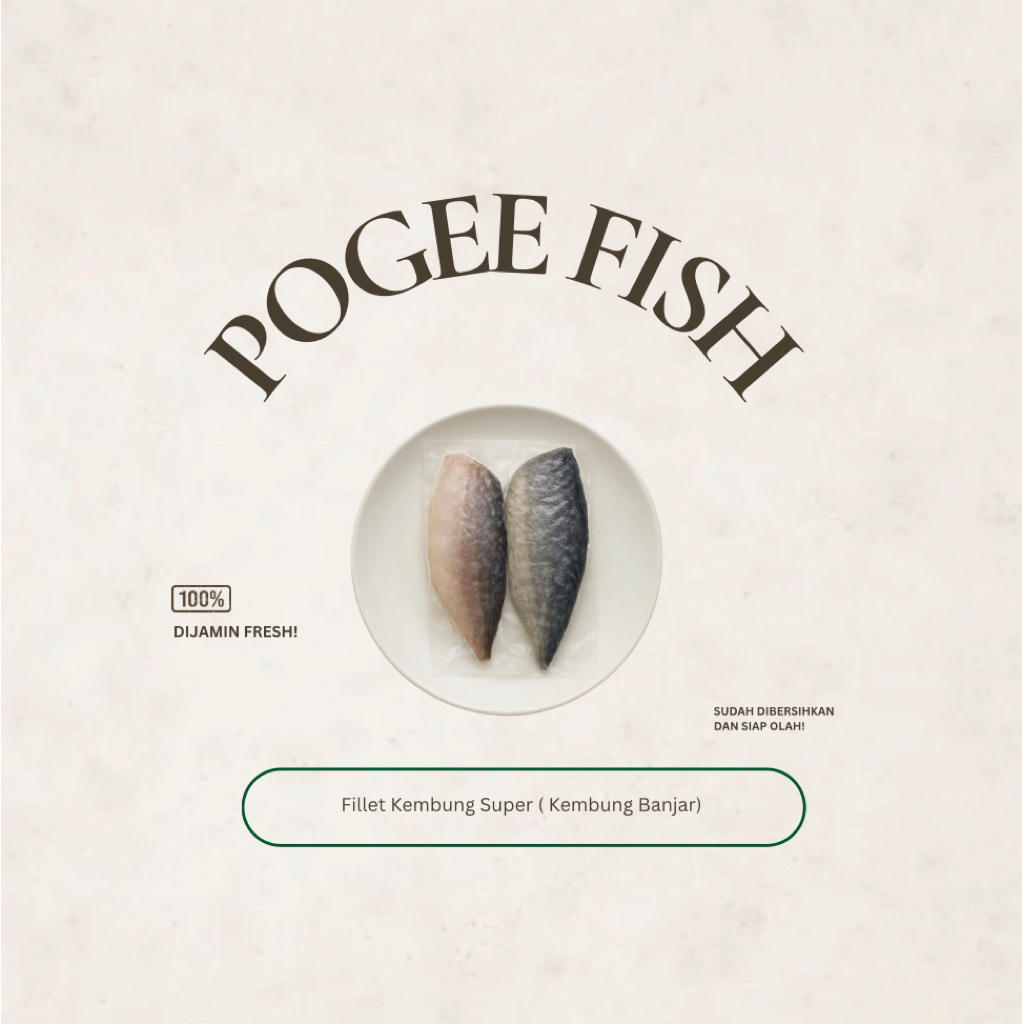 Fillet Ikan Kembung Super ( Kembung Banjar )Fresh Mpasi Ikan Segar Malang