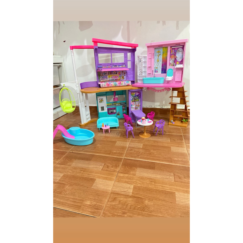 barbie vacation home rumah barbie tingkat (used)