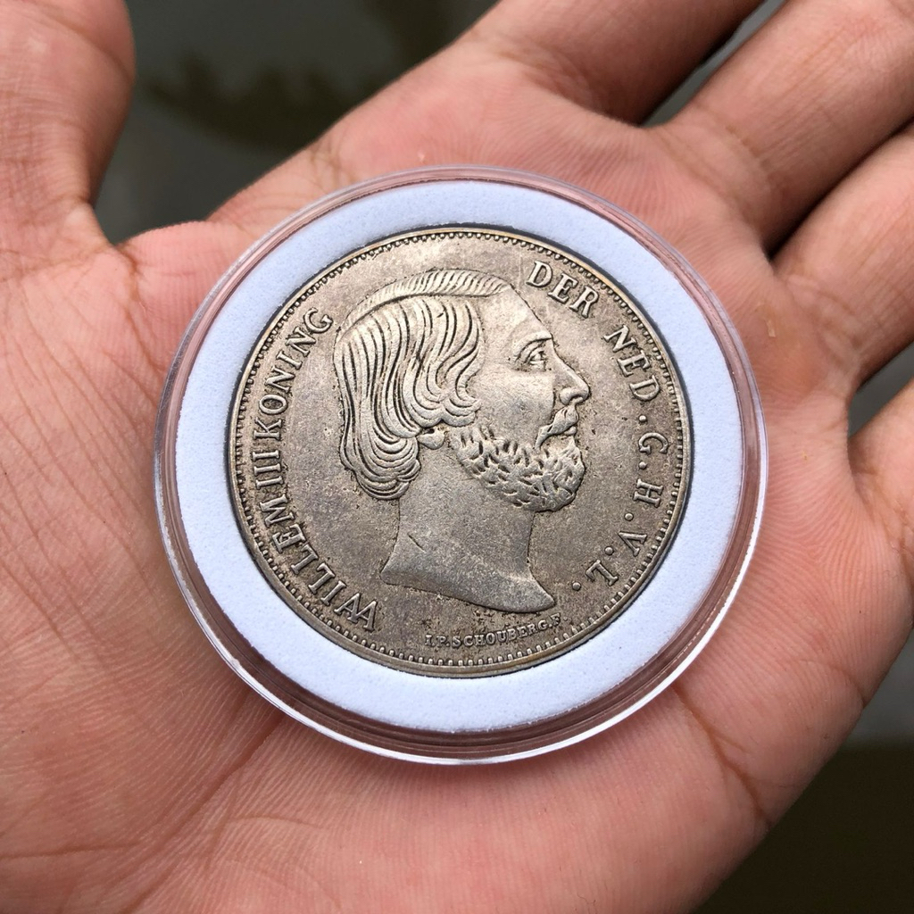 Koin Willem 2,5 Gulden 1818 Samping Huruf