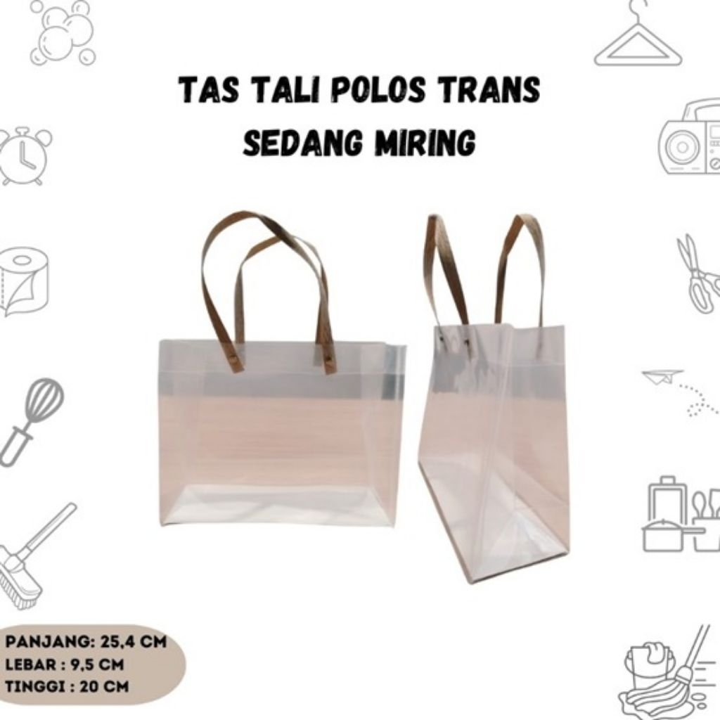 Tas hampers / tas belanja / tas mika serbaguna doff tranparan tebal