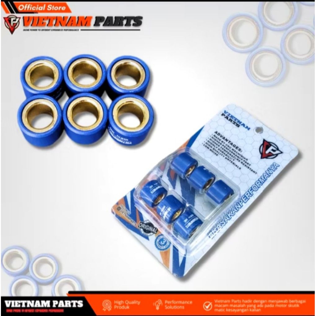 Roller merk Vietnam untuk motor mio,mioj,mio gt, fino, soul gt mio soul karbu