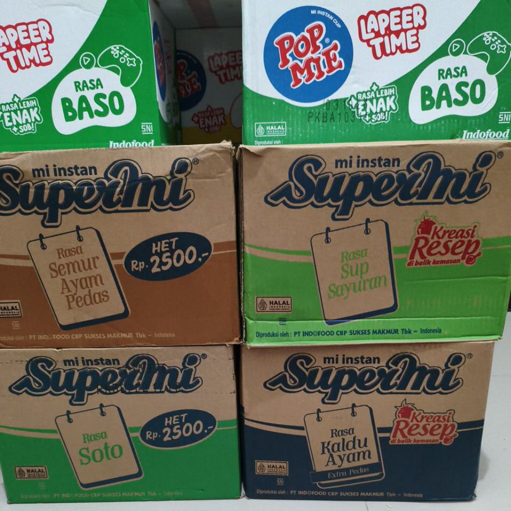 Supermie 1dus Varian rasa isi 40bks