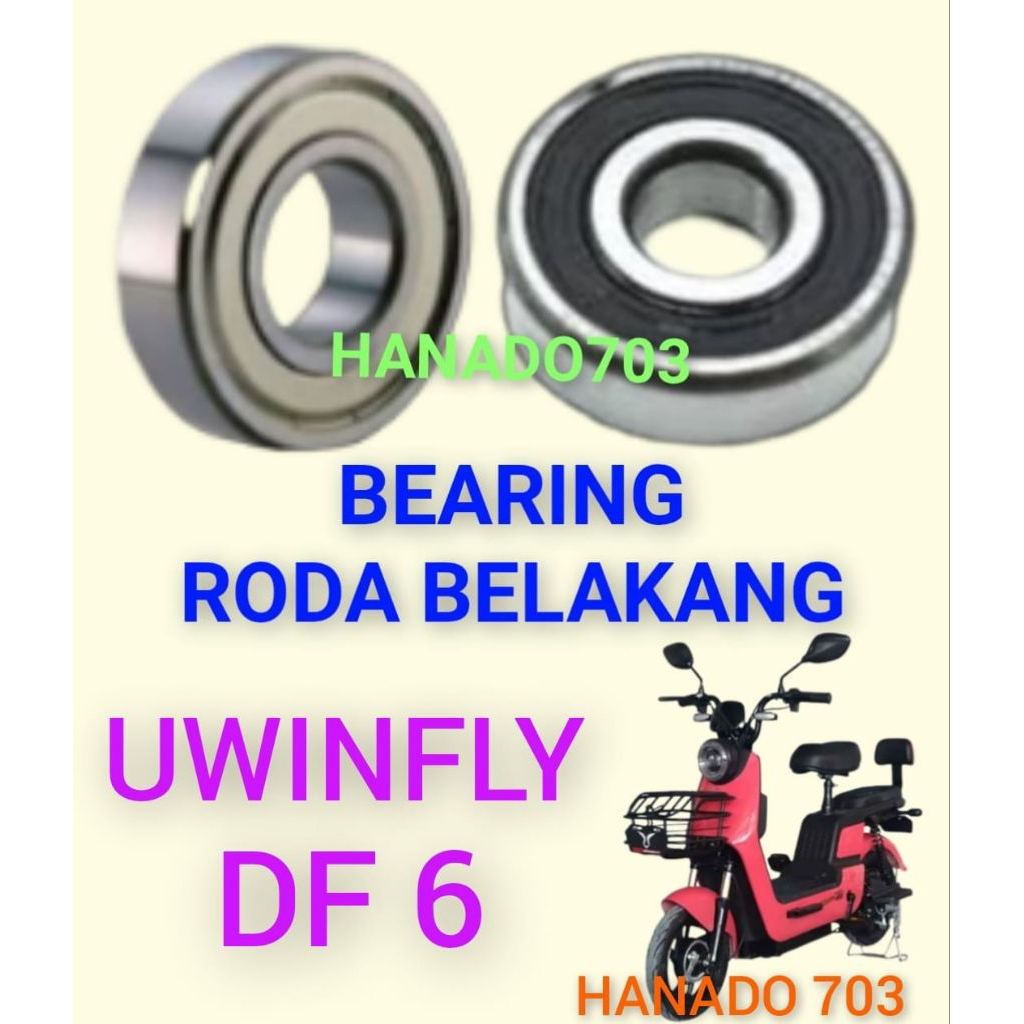 bearing roda belakang sepeda listrik uwinfly DF6 laker klahar roda dinamo belakang sepeda listrik uw