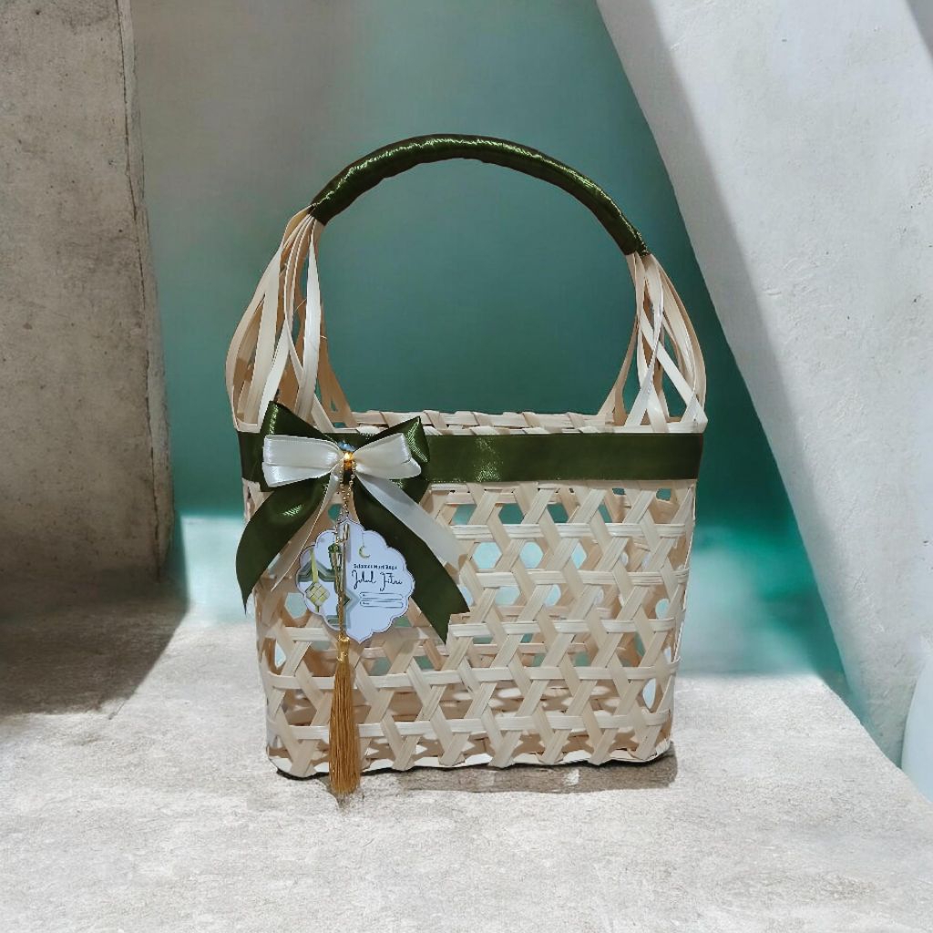 tas keranjang bambu/hampers lebaran/hampers idul fitri