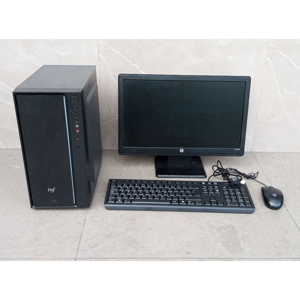 PC GAMING FULL SET CORE I3 GEN 6 DELL RAM 8 GB HDD 500 GB MONITOR 22 INCH + VGA 1 GB SIAP PAKAI