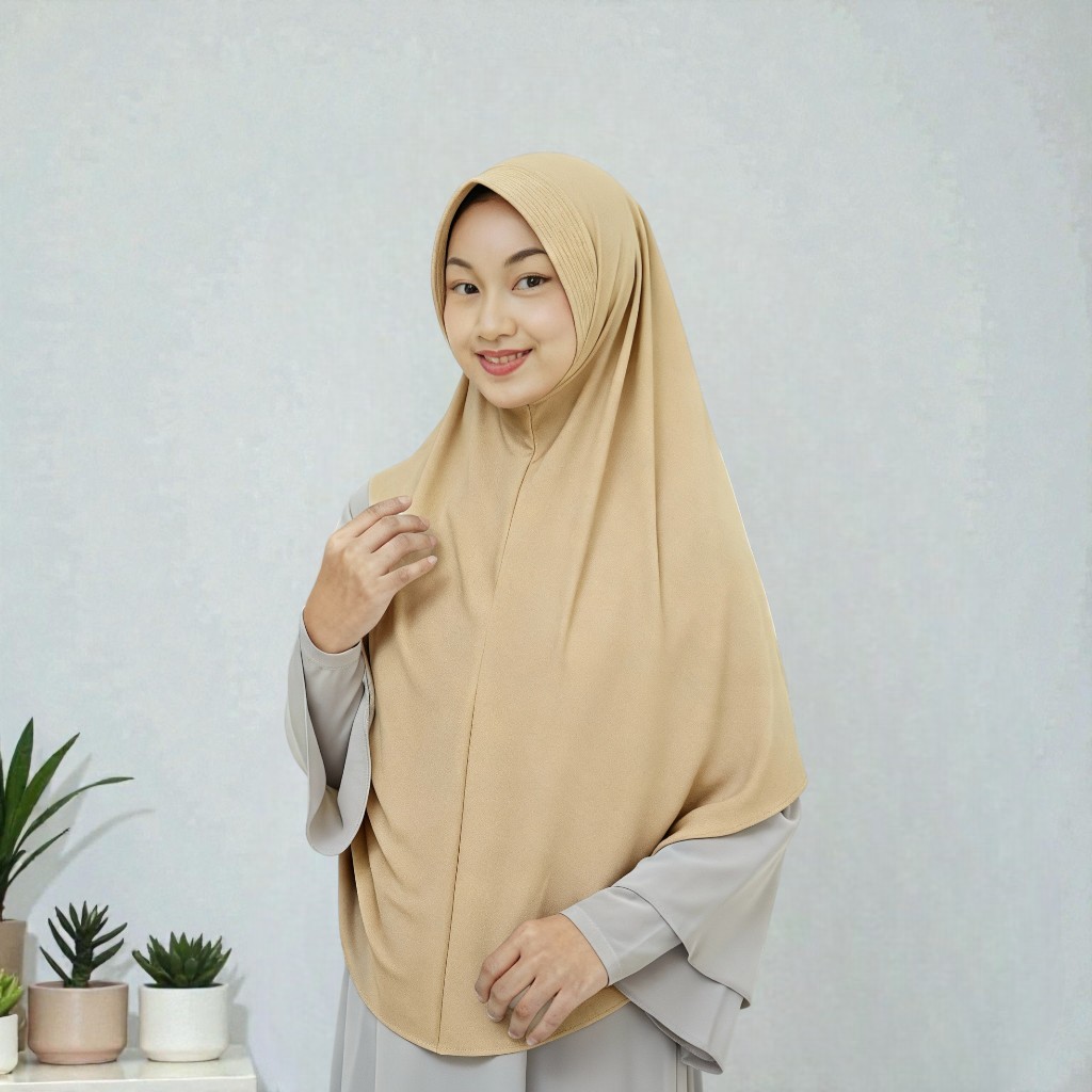 PROMO TERBATAS ~ Jilbab Instan Sport Bergo instan Ukuran XL Hijab Instan Premium Bergo Hamidah XL
