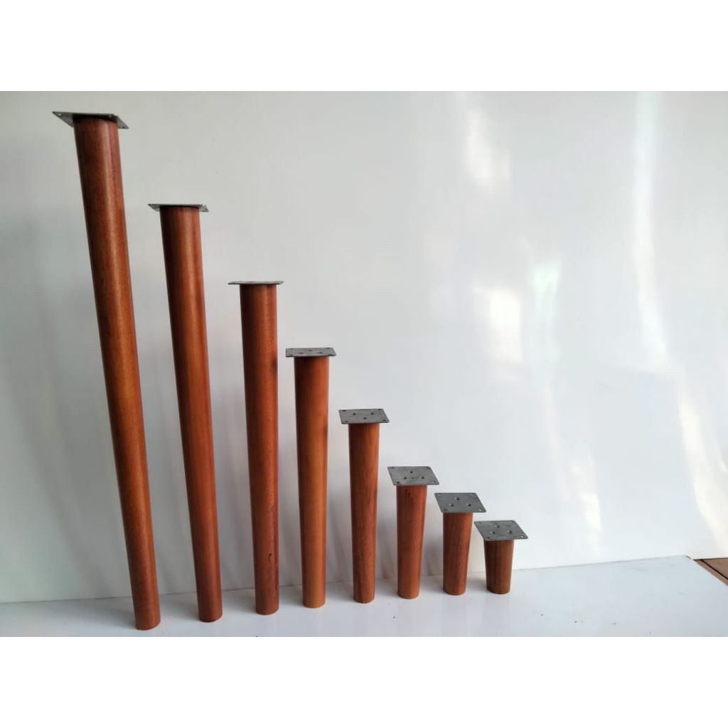 Kaki Meja Bulat Retro 50cm