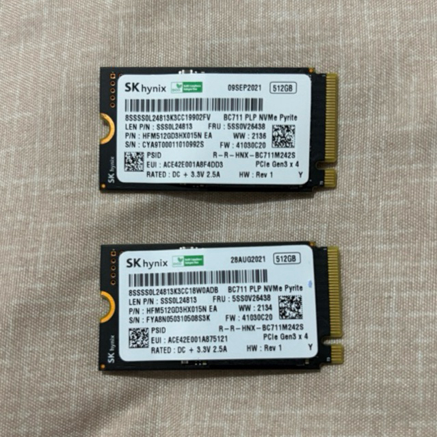 SSD NVME 512GB 2242 SK-Hynix