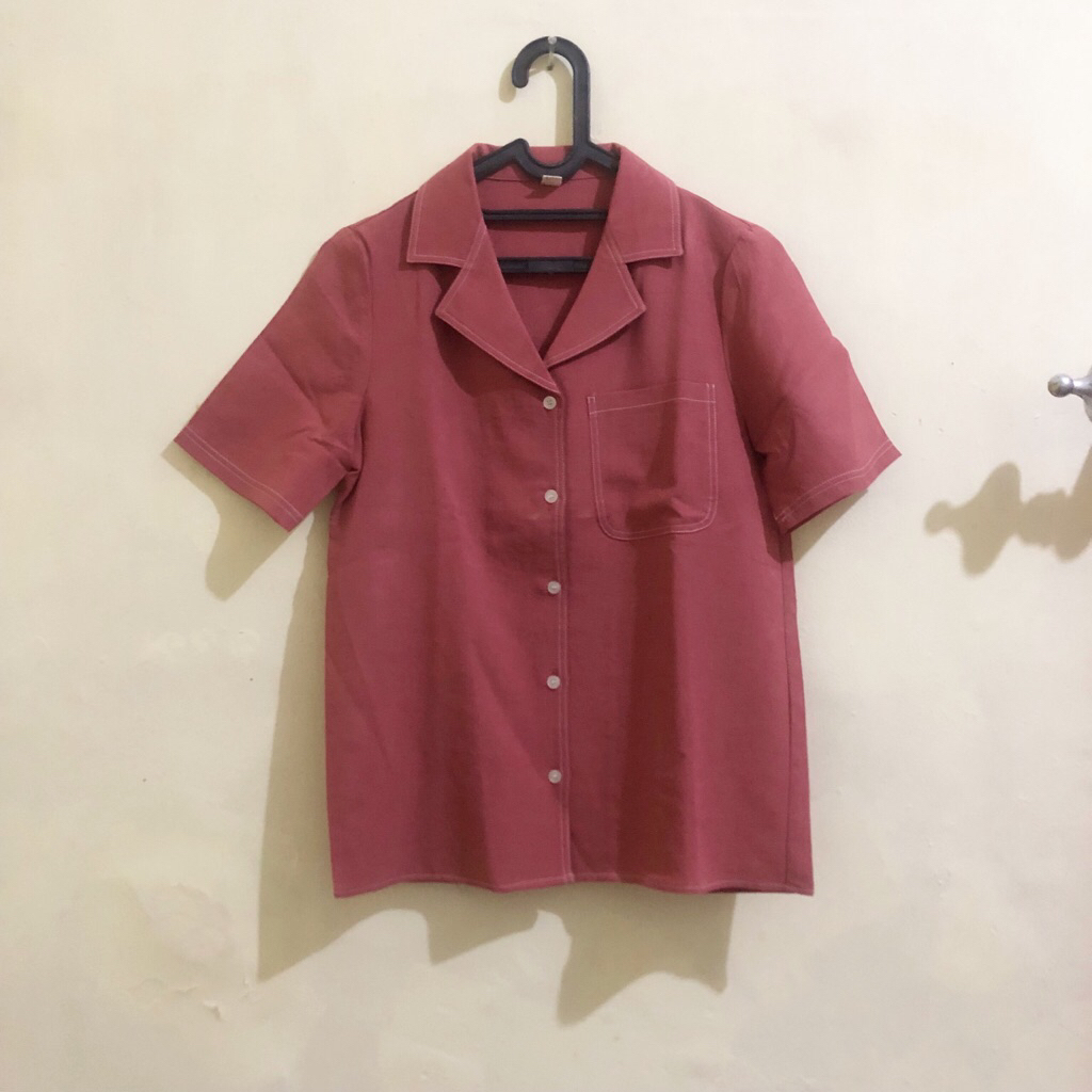 kemeja preloved pink