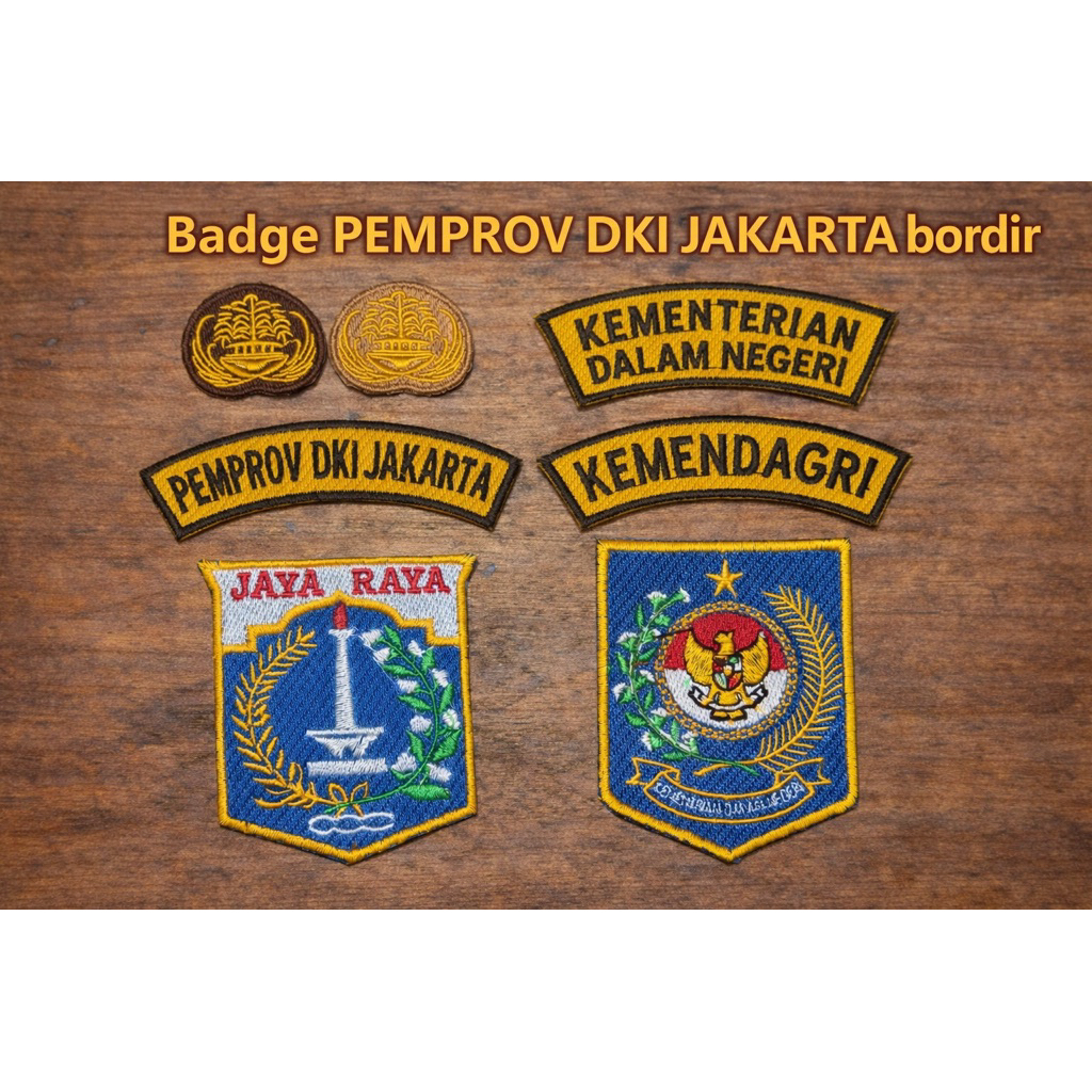 Badge PEMPROV DKI JAKARTA (bordir)