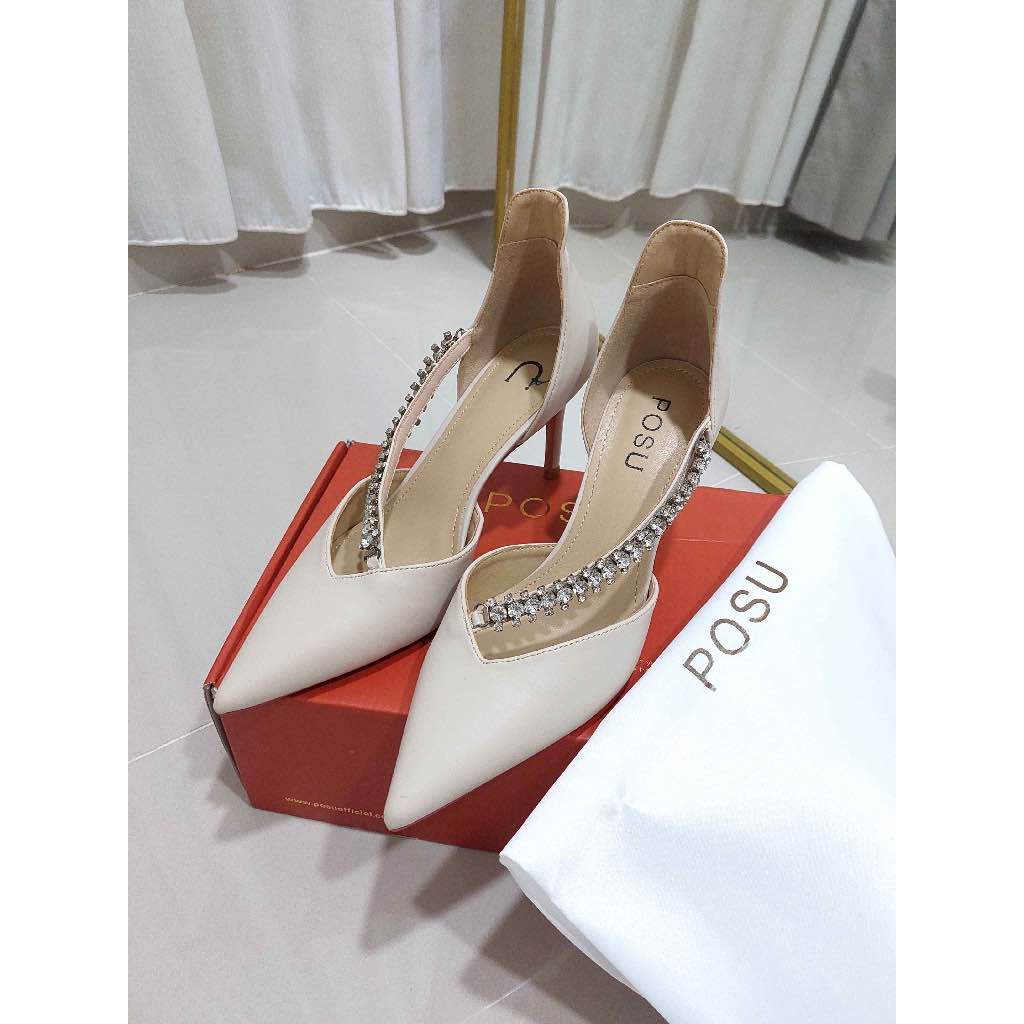 [PRELOVED BNIB] POSU - Bejeweled Heels