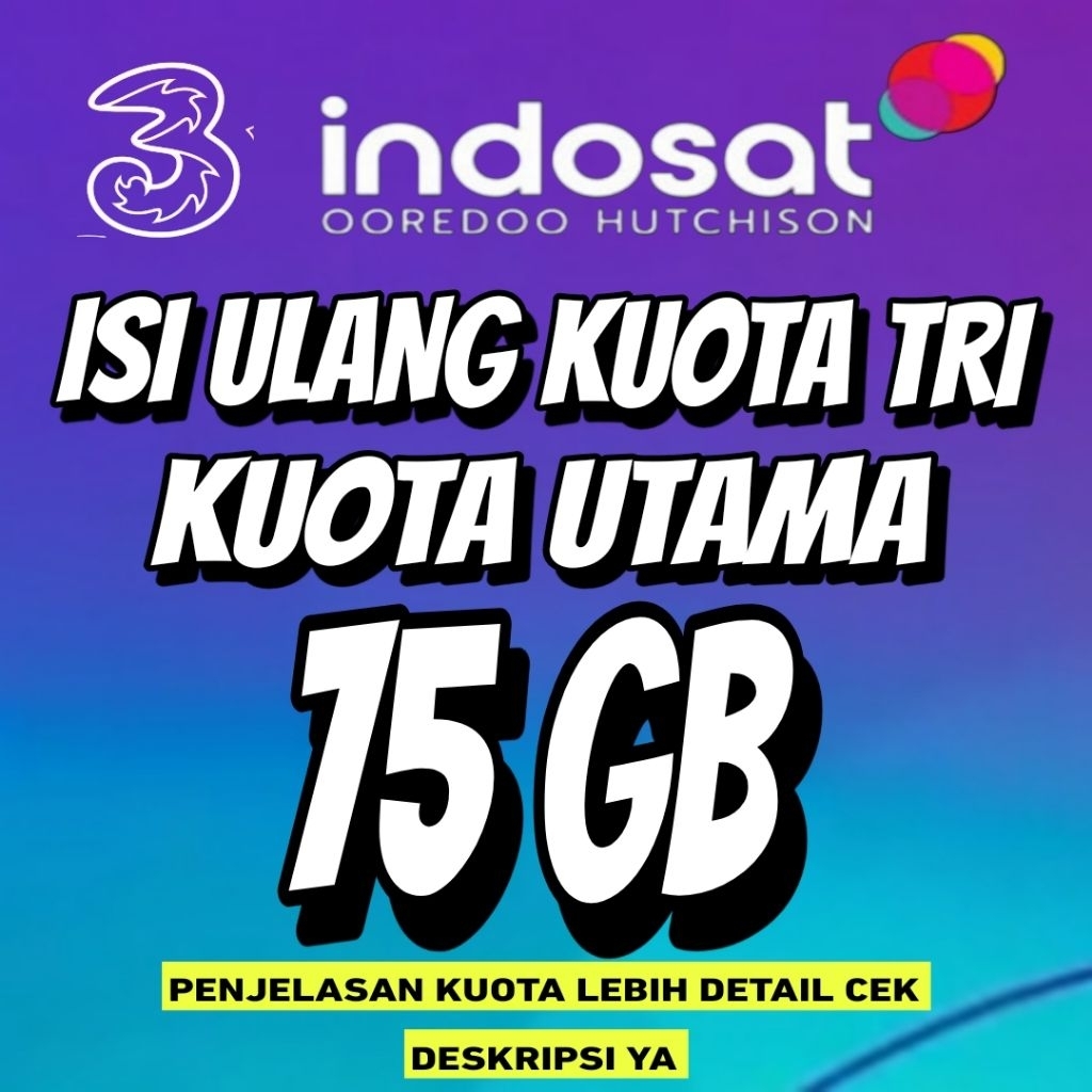ISI ULANG KUOTA TRI HAPPY 75 GB 60 HARI MURAH PROSES CEPAT