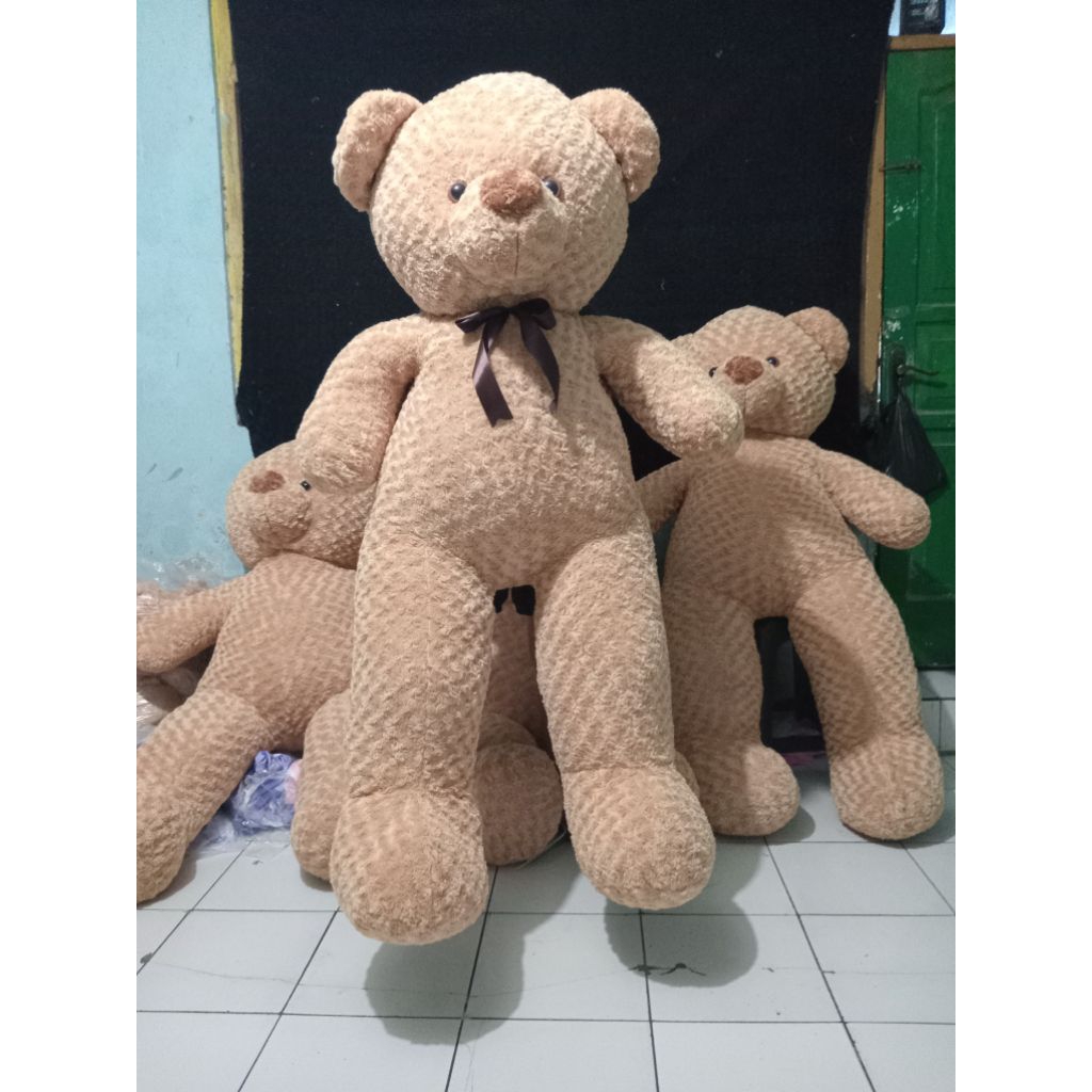 Boneka teddy bear baju jumbo 110 cm/boneka teddy bear/boneka jumbo/boneka lucu SNI