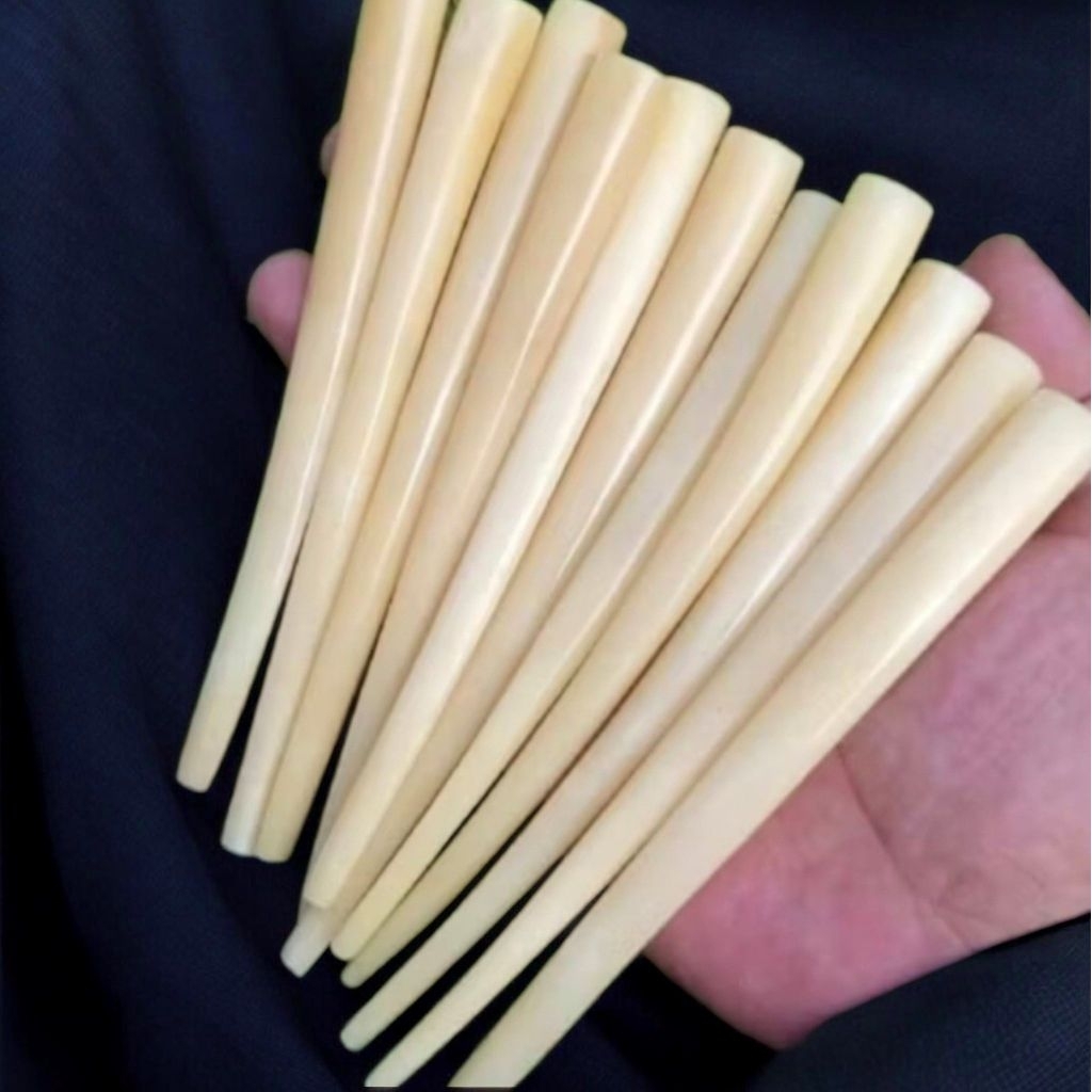 ONCE PIPA BAHAN TULANG SAPI ASLI PANJANH 13-15CM MULUS