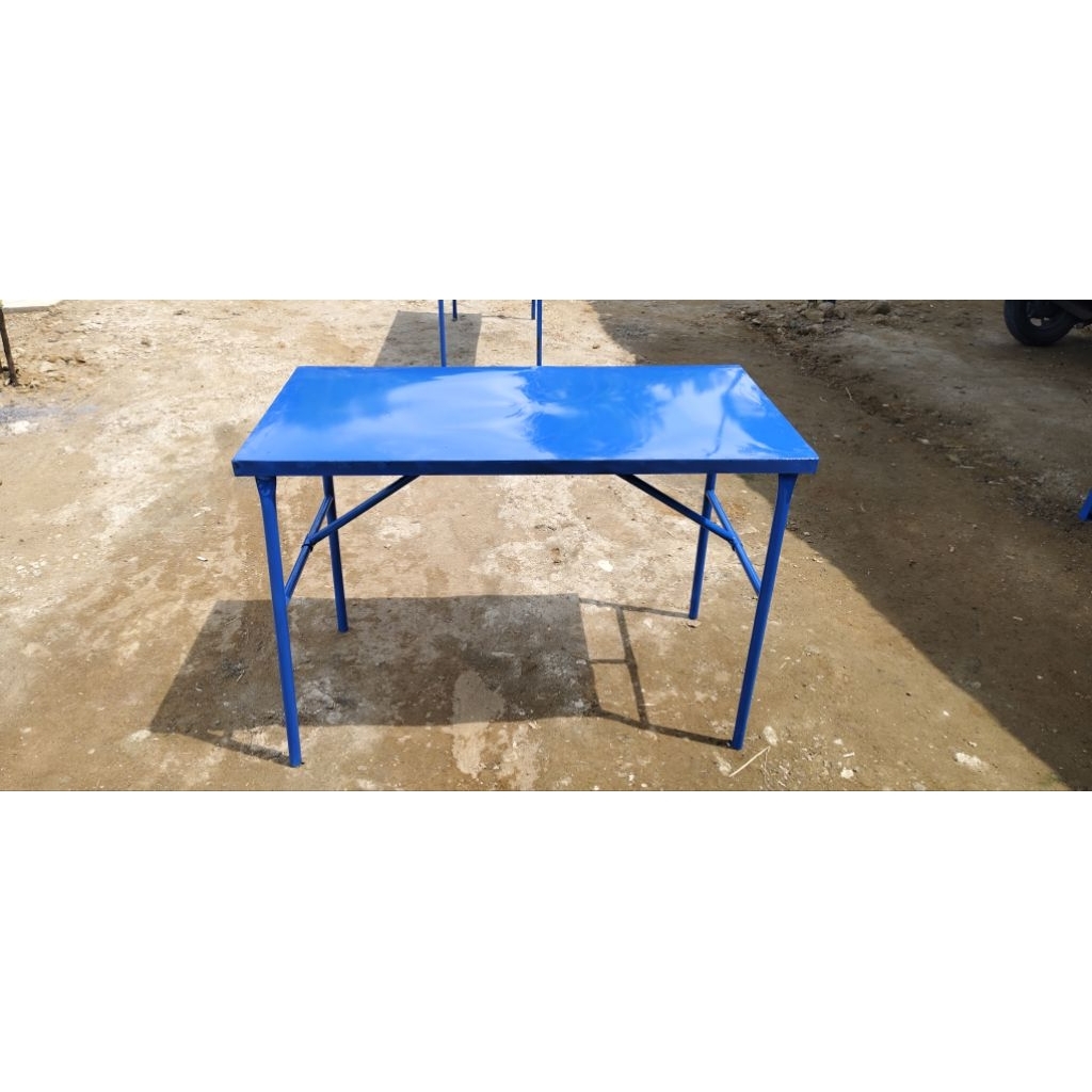 Meja serbaguna kaki lipat | plat besi