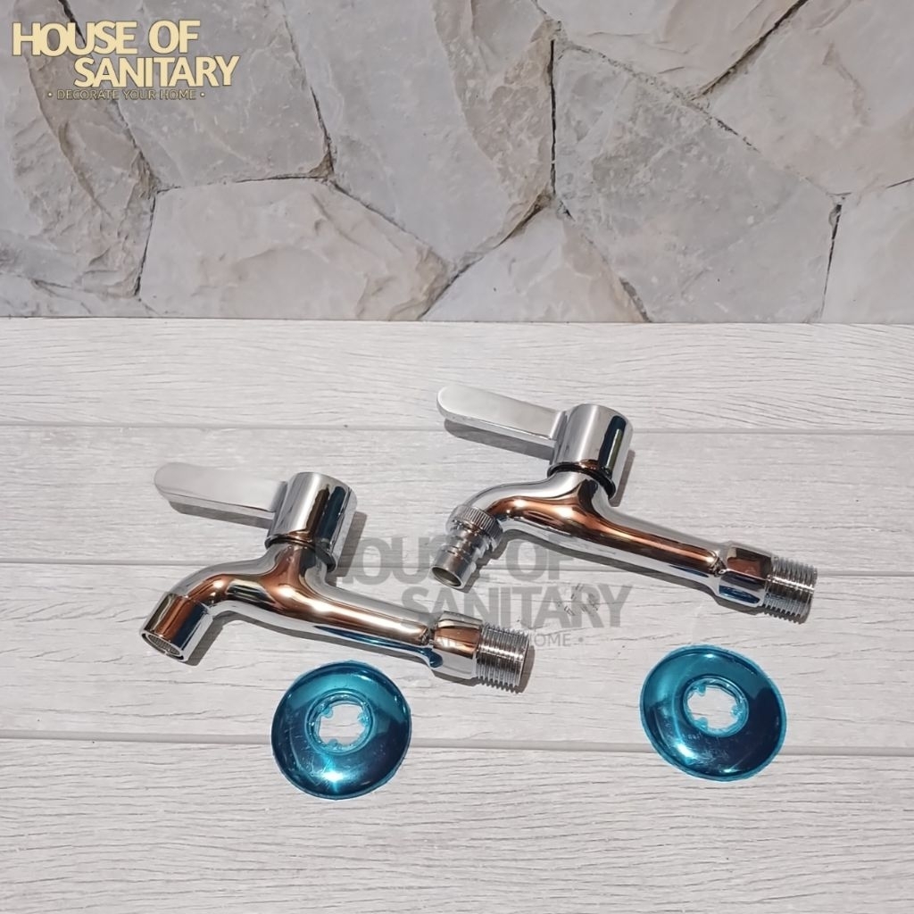 Kran tembok Taman Kuningan FSD Chrome / Kran wudhu / kran tembok dinding FSD