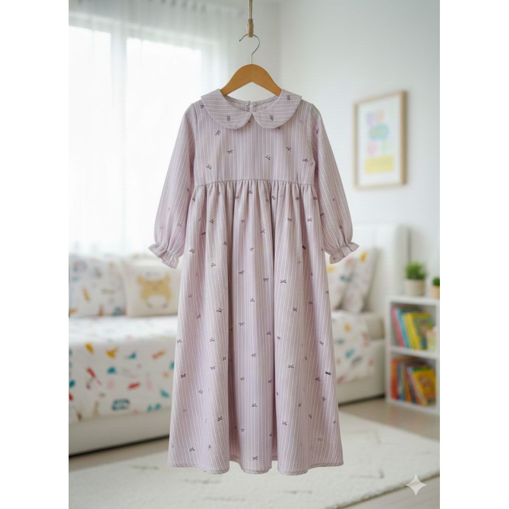 gamis anak salur/ gamis anak kringkel lucu