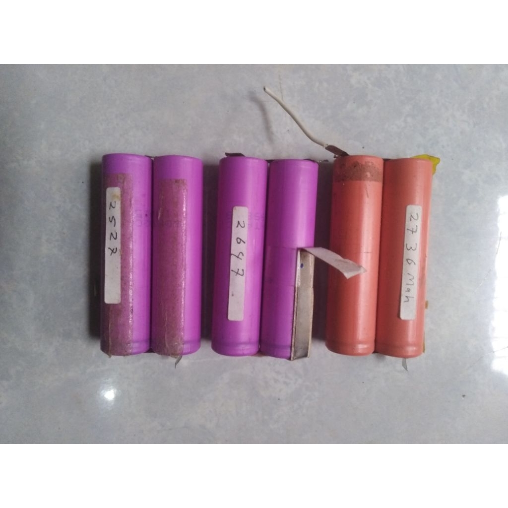 Baterai 16650 bekas laptop