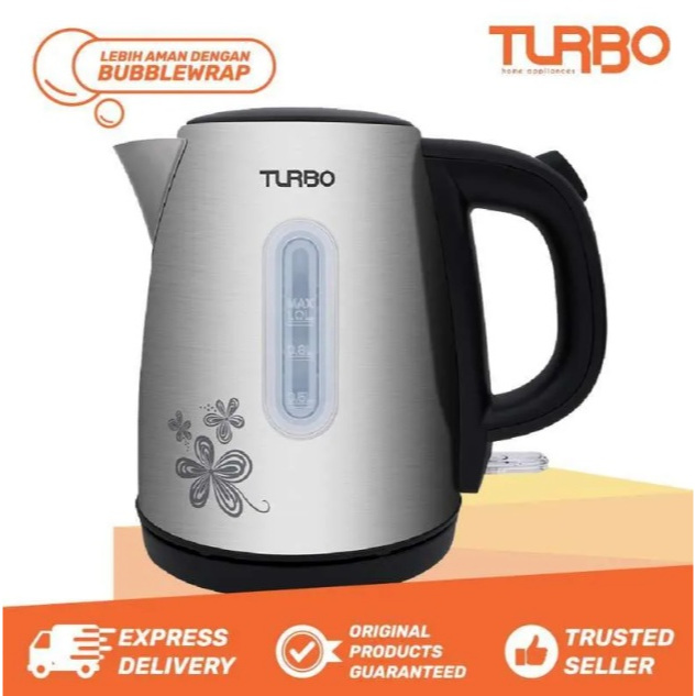 electric Kettle Turbo EHL 1058 pemanas air listrik teko ketel EHL1058 stainless 1 liter