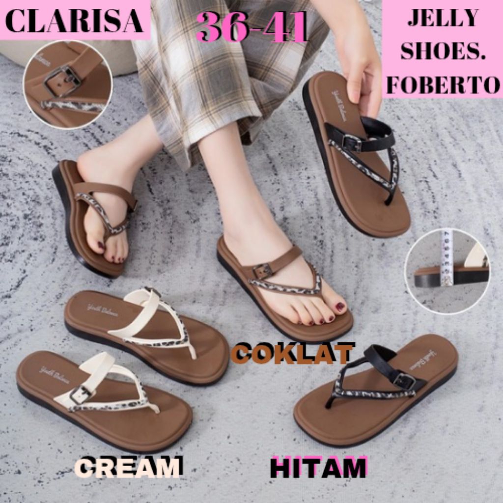 (COD) SANDAL SENDAL JELLY JELLYSHOES JEPIT TALI GASPER CEWE CEWEK WANITA IMPOR IMPORT KOREA MURAH