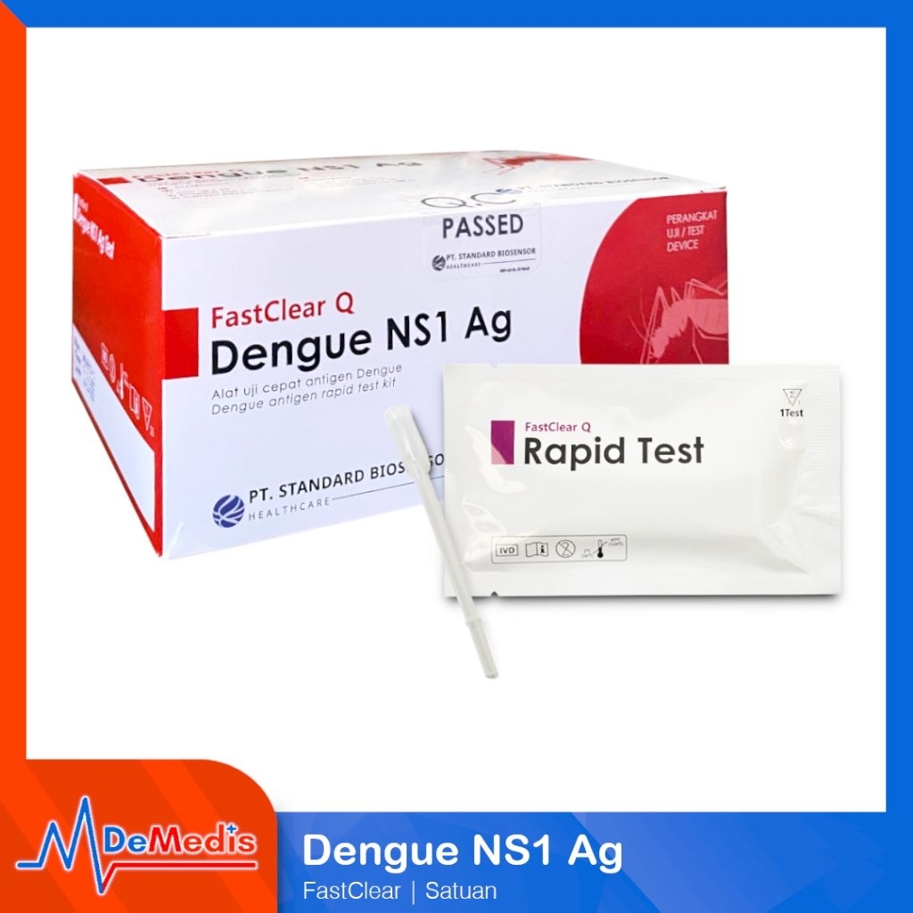 FastClear Q Dengue NS1 Ag Alat Uji Cepat Antigen Demam Berdarah Ecer/Pcs