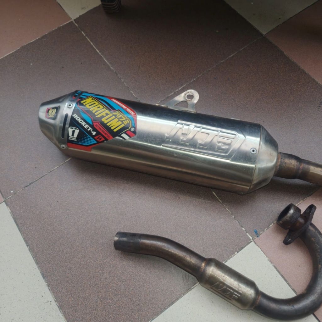 Norifumi Rocket 4 Kawasaki KLX 150SM New 150 SM Knalpot Racing Original Ori Bekas Second