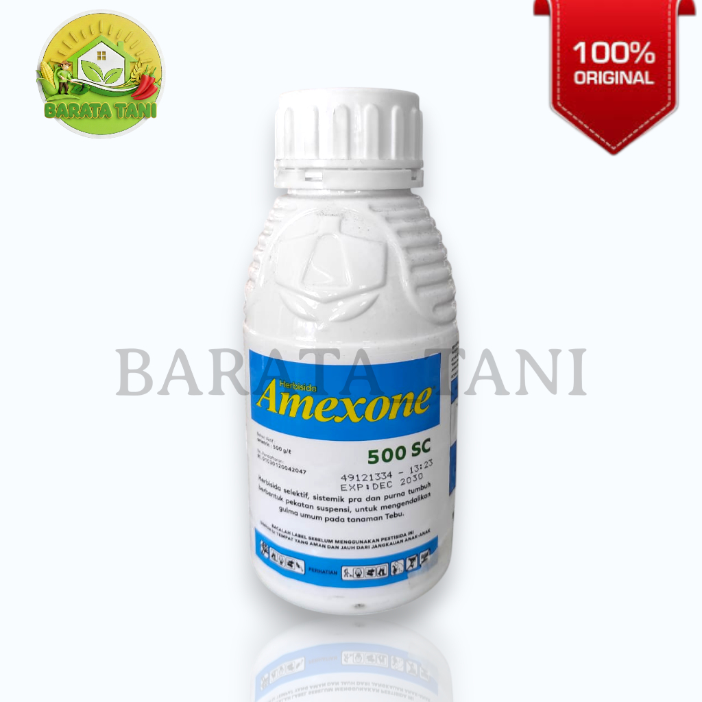 Amexone 500SC 500ml - Herbisida Sistemik Selektif untuk Tebu, Jagung, Nanas, dan Padi