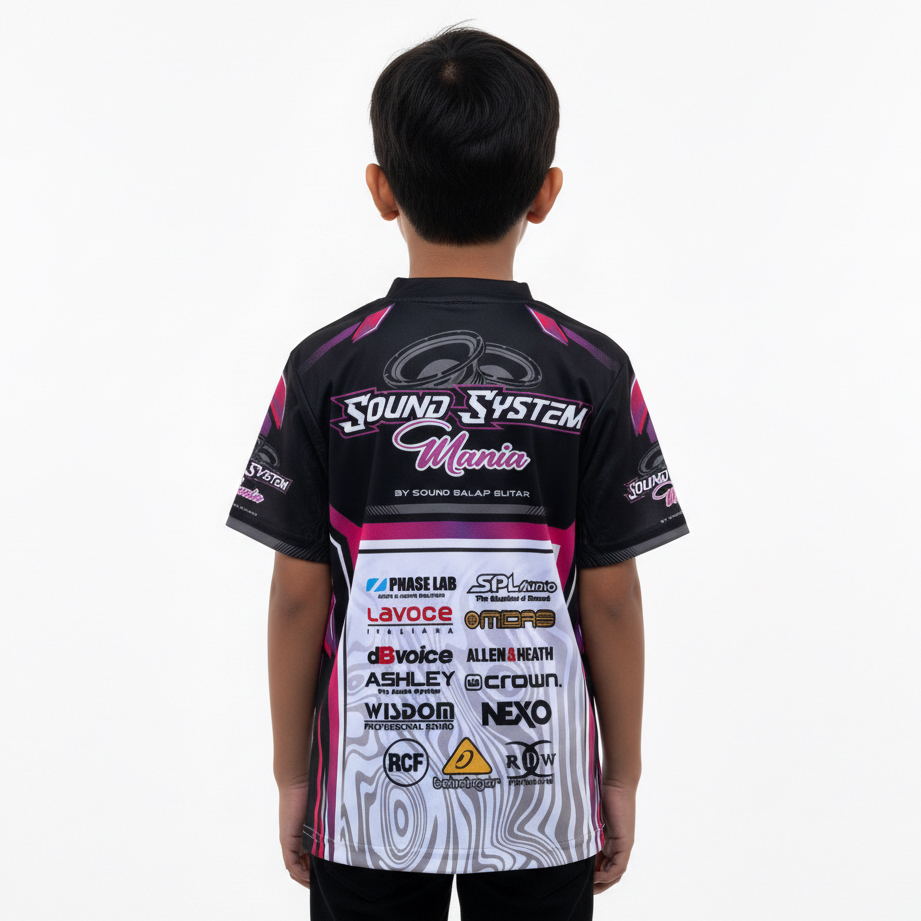 JERSEY Project Baju Kaos Jersey Sound System Drifit Microcool Printing Laki Perempuan Unisex 8-15 th