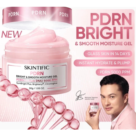 SKINTIFIC-PDRN Bright & Smooth Moisturizer – Brightening & Hydrating Cream Wajah untuk Semua Jenis K