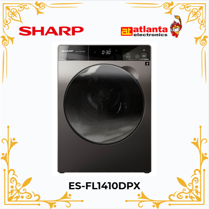Sharp 10.5 Kg Mesin Cuci Front Loading Inverter ESFL1410DPX