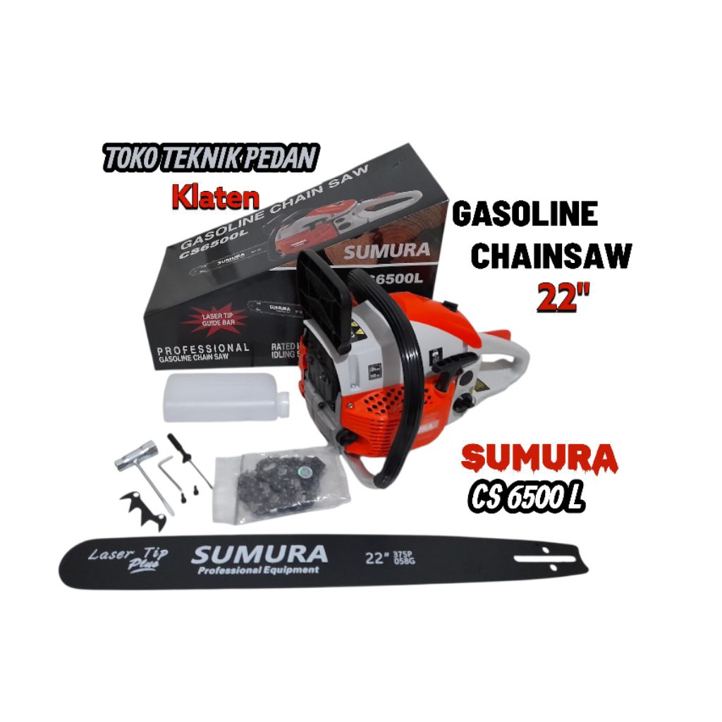 Mesin Gergaji Gergaji Chain Saw SUMURA 22 Inch Laser Tip - Chainsaw SUMURA
