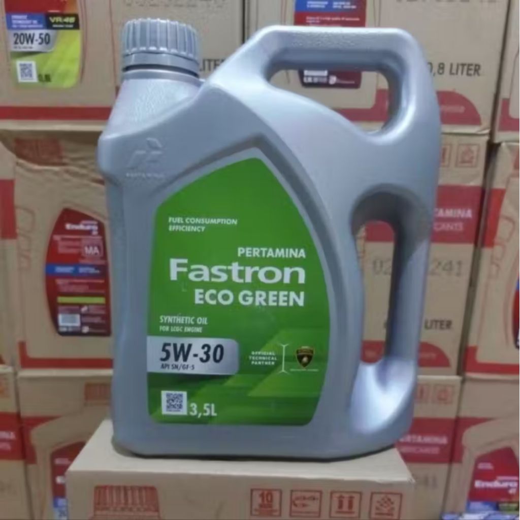 Oli Fastron Eco Green 5W-30 LCGC 3.5 Liter original Pertamina