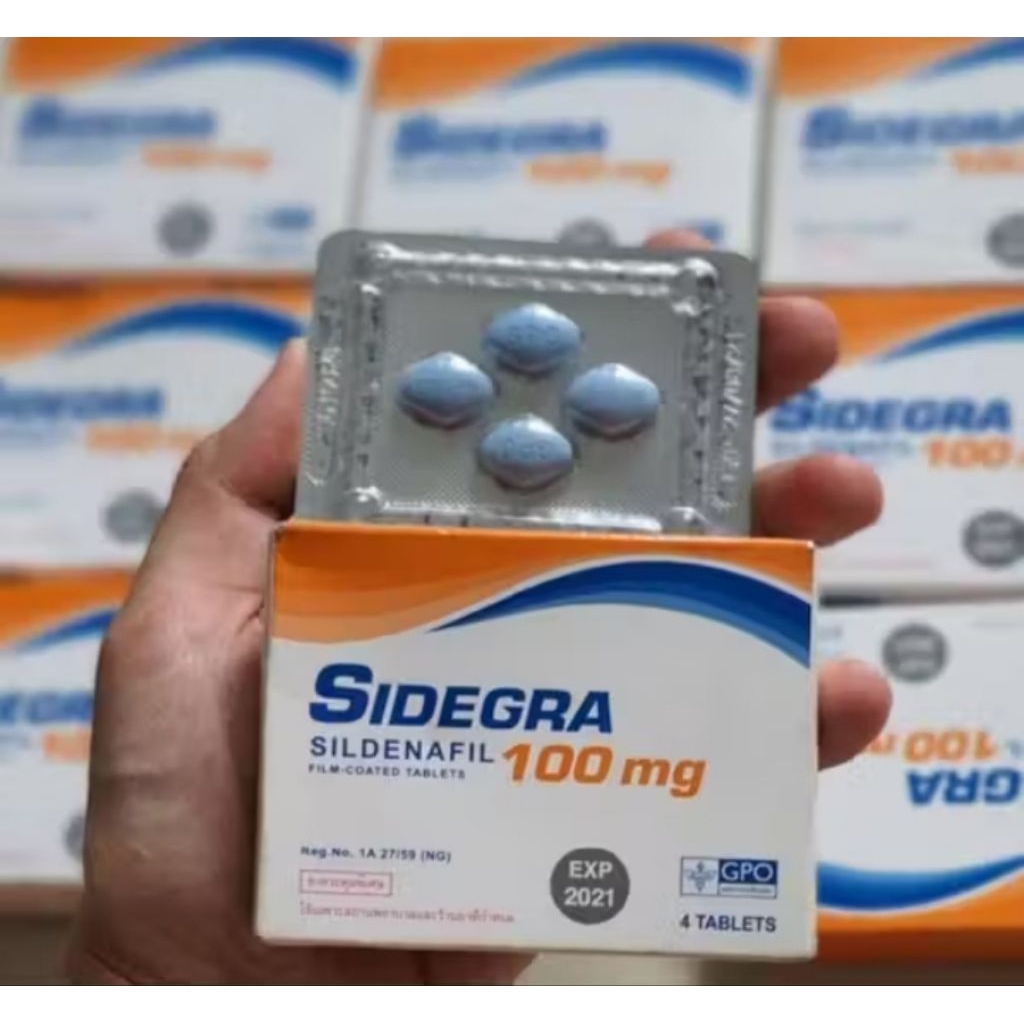 Privasi Aman Obat Kuat Pria Tahan Lama SIDEGRA SF 100mg Biru ORIGINAL Import Isi 4 Pil