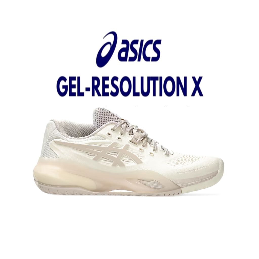 Sepatu Asics Gell Resolution X Tenis Cream Beige