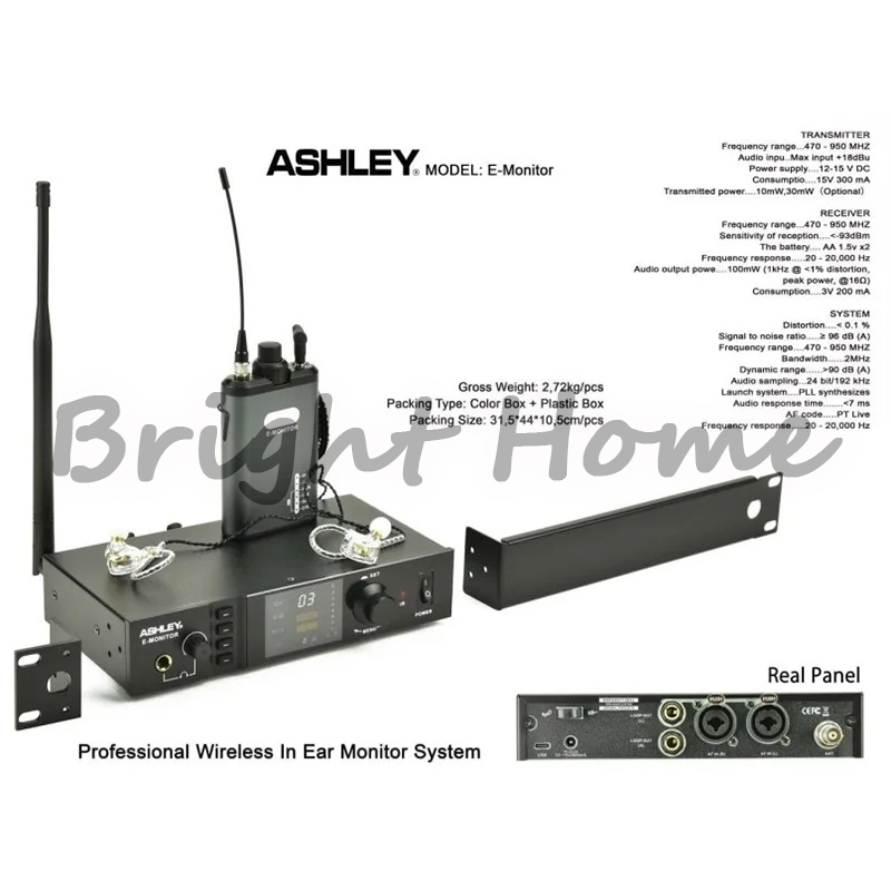 Ashley E-Monitor Wireless In Ear Monitor Audio