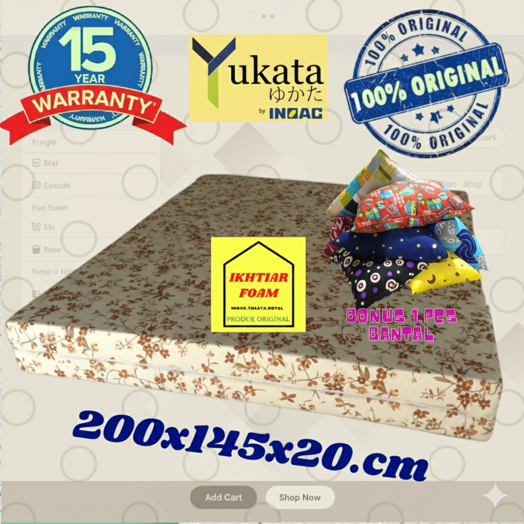 Inoac Yukata Custom Kasur Busa Inoac Murah no 3 tebal 20 cm original inoac Yukata Custom garansi