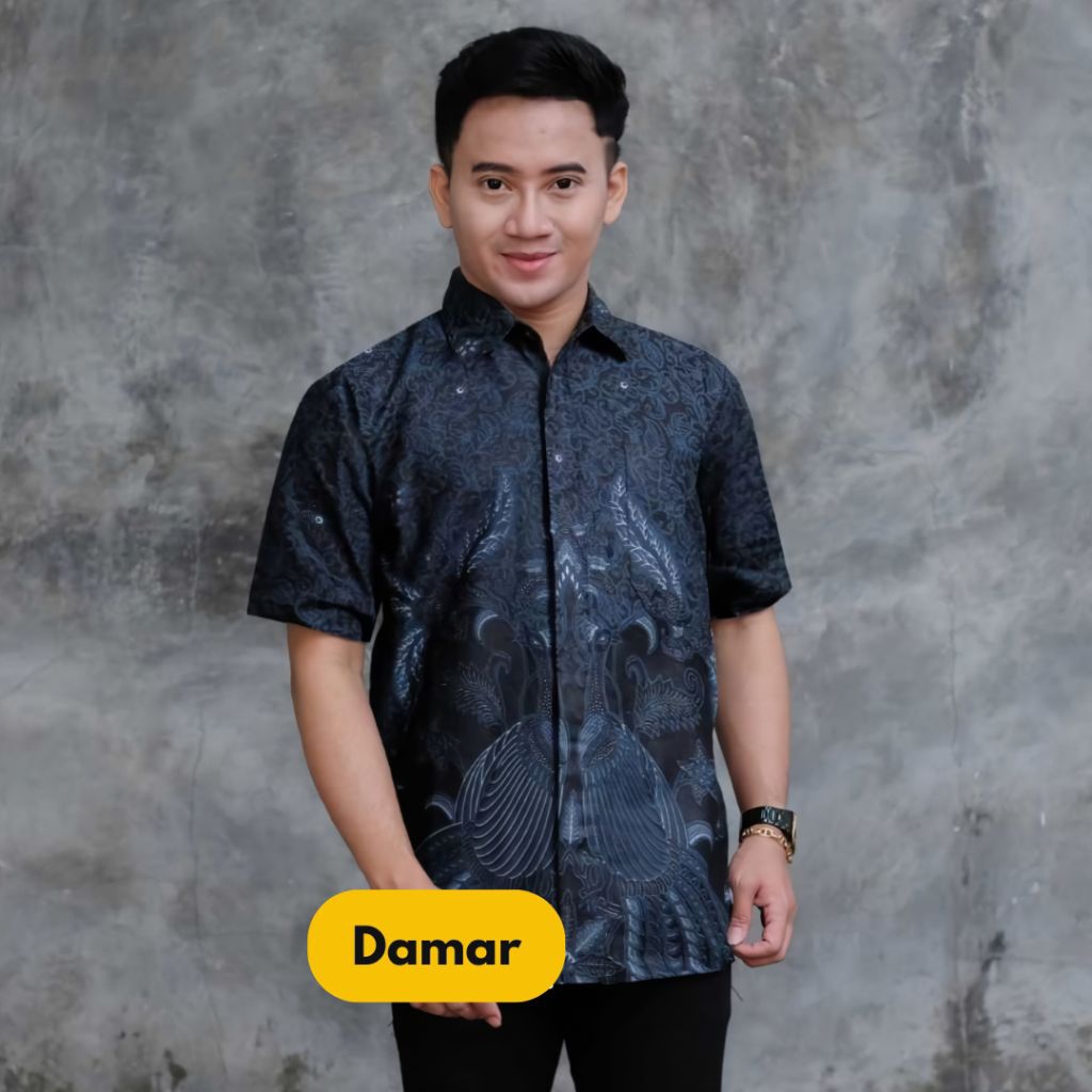 kemeja lengan pendek batik modern