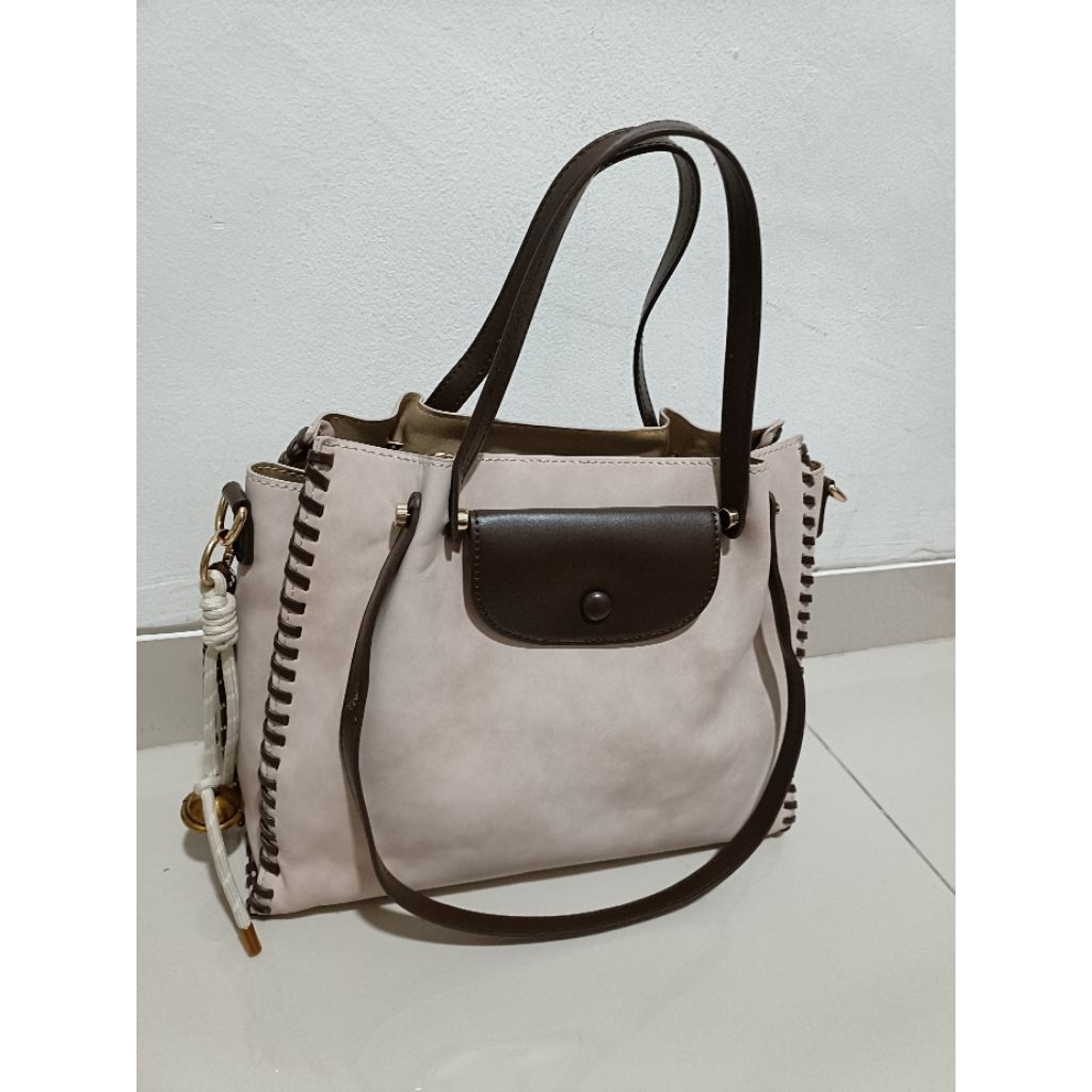 Tas yichen pink Sling bag tote bag